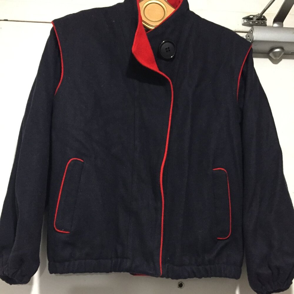 NEW VINTAGE ST. GERMAIN DES PRES WOOL BLEND JACKET SIZE 13/S